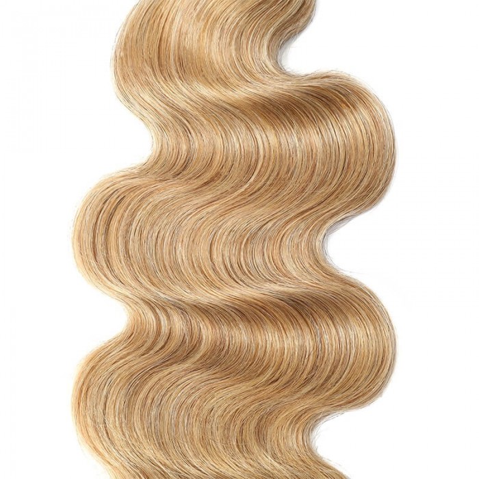 Incolorwig Attractive Human Hair Weave 100% Human Remy Hair Pre-colored #27