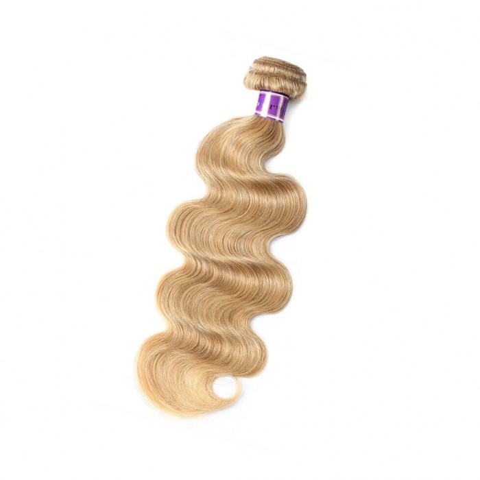Incolorwig Attractive Human Hair Weave 100% Human Remy Hair Pre-colored #27