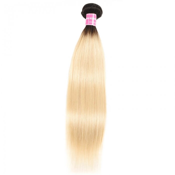 Incolorwig Resilient Virgin Human Hair Weave #T1B613 Straight Hair Bundles 1 Bundle Deals