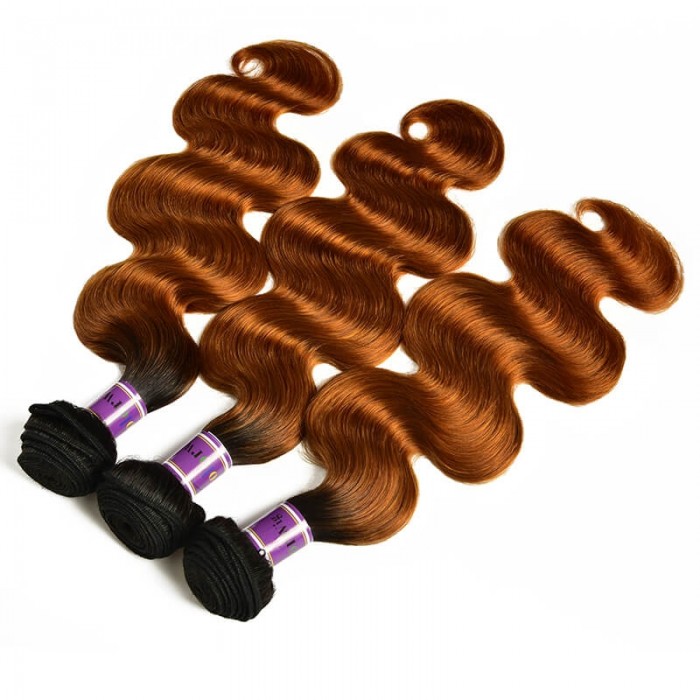 Incolorwig #TB30 Body Wave Human Hair 3 Bundles Hair Weave Peruvian Hair