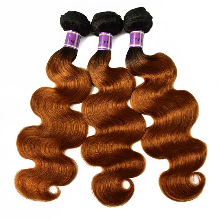 Incolorwig #TB30 Body Wave Human Hair 3 Bundles Hair Weave Peruvian Hair