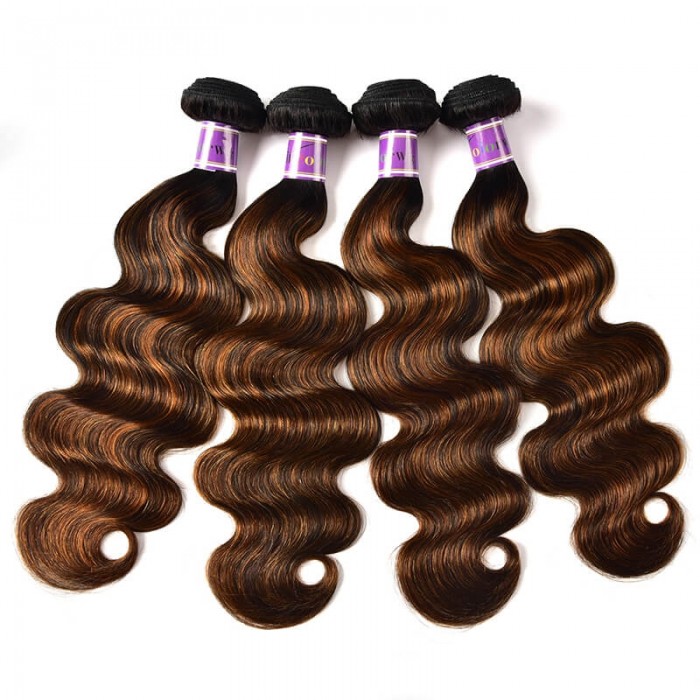 Incolorwig Virgin 4 Bundles Deals Brazilian Hair Weave #FB30 Body Wave Hair 