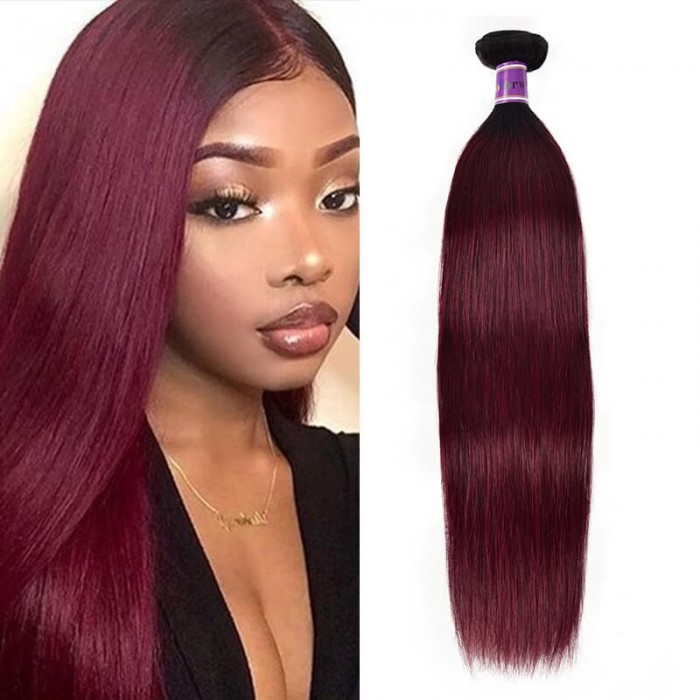 Incolorwig 100% Human Hair Weave #TB99J Resilient Straight Hair Bundles 1 Bundle Deals