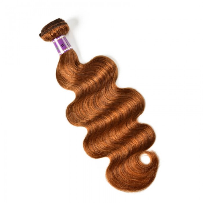Incolorwig Gentle Human Hair Weave Novel Color #30 Body Wave Hair 1 Bundles