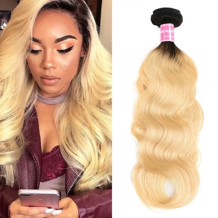 Incolorwig Trending Human Hair Weave #T1B613 Body Wave Hair Bundles 1 Bundle Deals