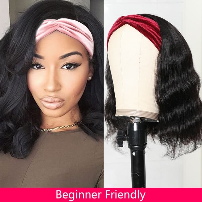 Incolorwig Short Cut Bob Wigs Body Wave Hair Wig For African American Women