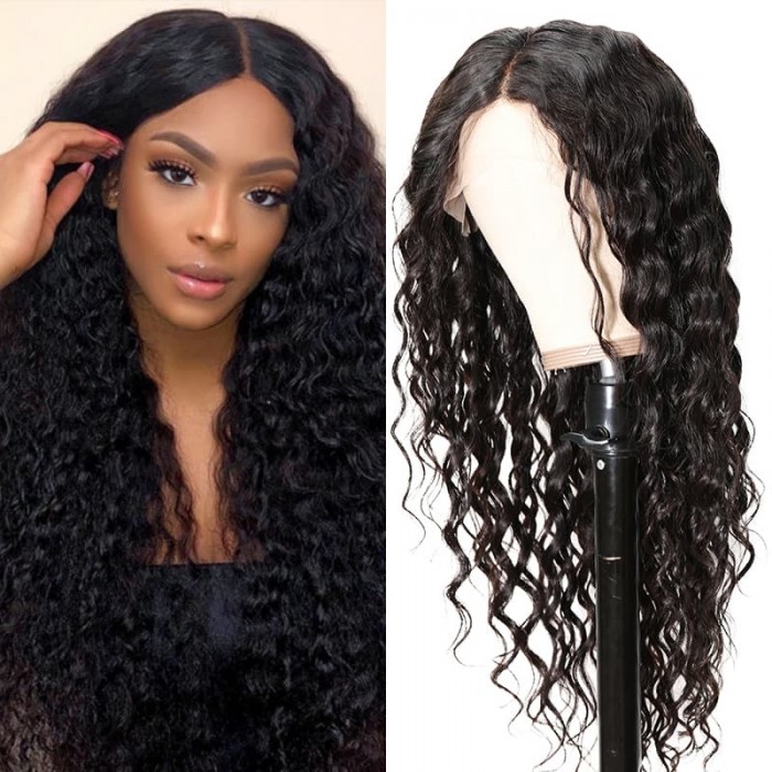 Incolorwig 100% Virgin Human Hair 13*4 Lace Frontal Wig Magic Deep Wave Wig For Black Women