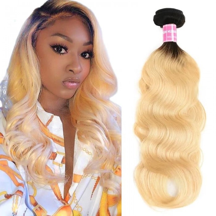 Incolorwig Trending Human Hair Weave #T1B613 Body Wave Hair Bundles 1 Bundle Deals