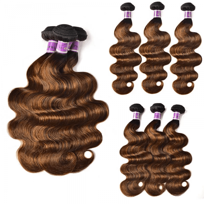 Incolorwig Superior Peruvian Human Hair Weave 3 Bundles  #FB30 Body Wave Hair