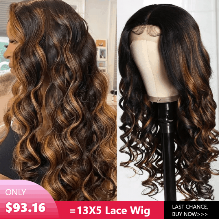 Incolorwig Flash Sale Brown Colored Body Wave 13*5*0.5 T Part Lace  #FB30 Color Glueless Wig 