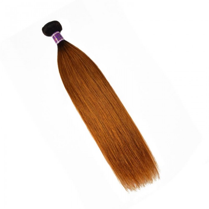 Incolorwig 1 Bundles Virgin #TB30 Straight Hair Bundles Human Hair Weave