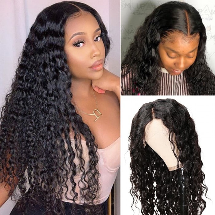 Incolorwig 100% Virgin Human Hair 13*4 Lace Frontal Wig Magic Deep Wave Wig For Black Women