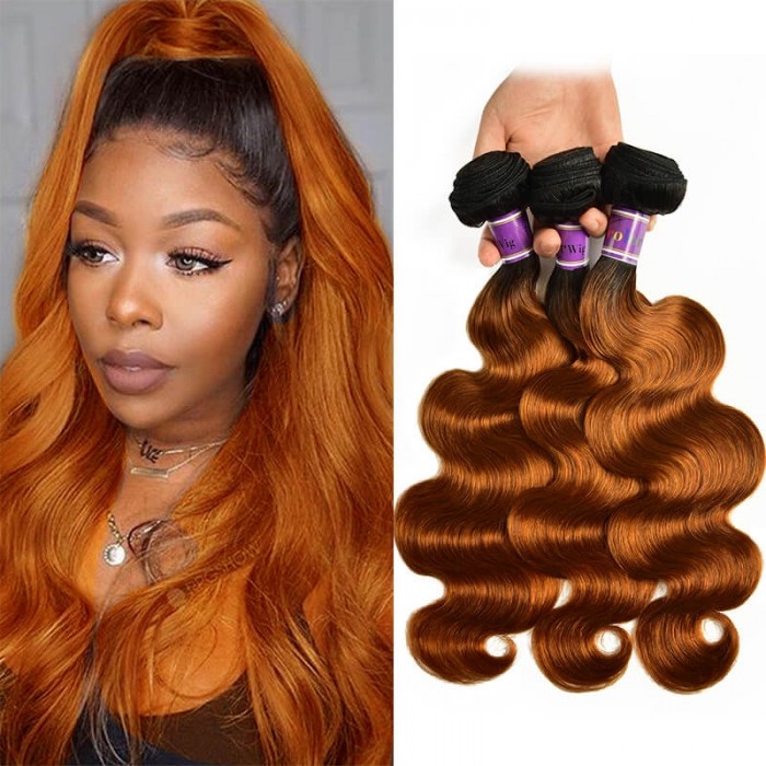 Incolorwig #TB30 Body Wave Human Hair 3 Bundles Hair Weave Peruvian Hair