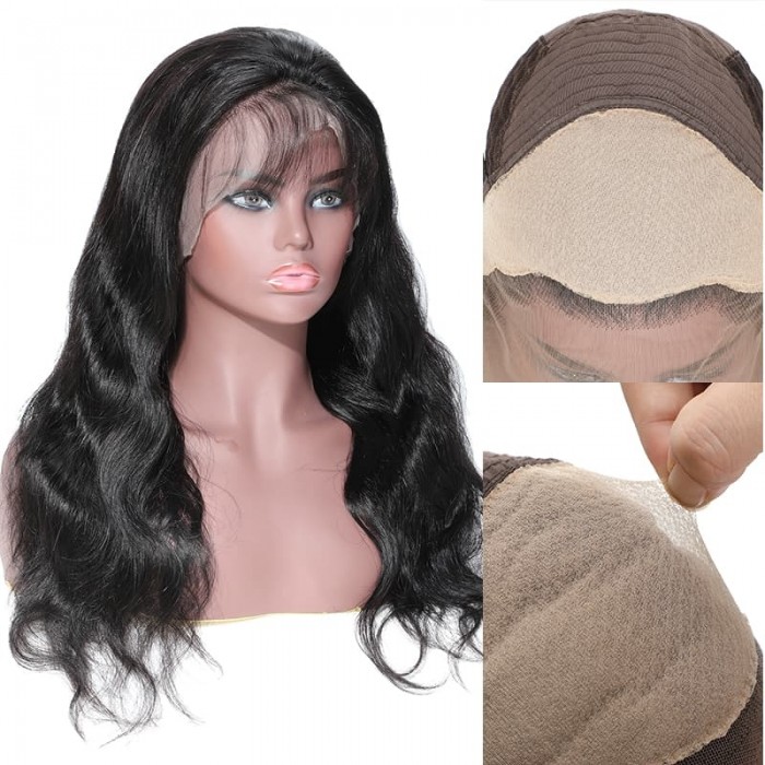 Incolorwig Body Wave Fake Scalp Lace Frontal Wig Glueless Wig Invisible Knots 150% Density