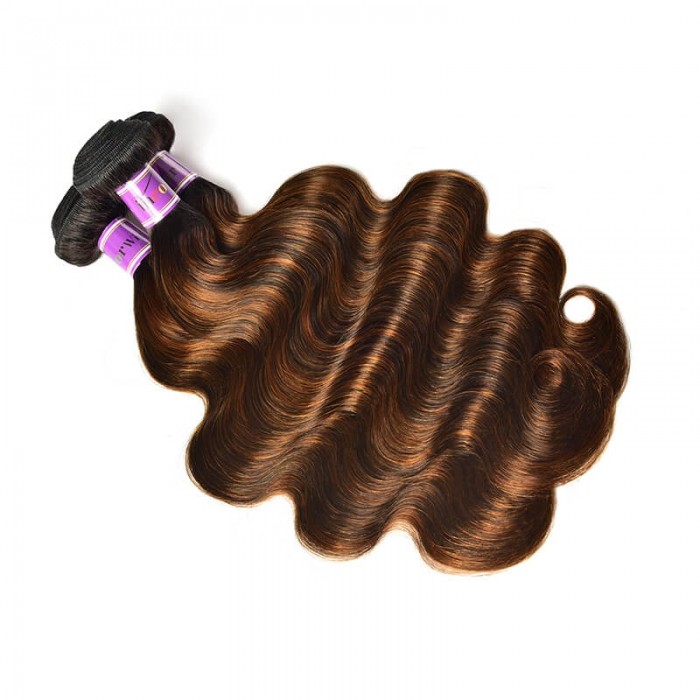 Incolorwig Superior Peruvian Human Hair Weave 3 Bundles  #FB30 Body Wave Hair