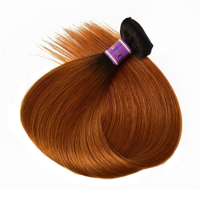 Incolorwig 1 Bundles Virgin #TB30 Straight Hair Bundles Human Hair Weave