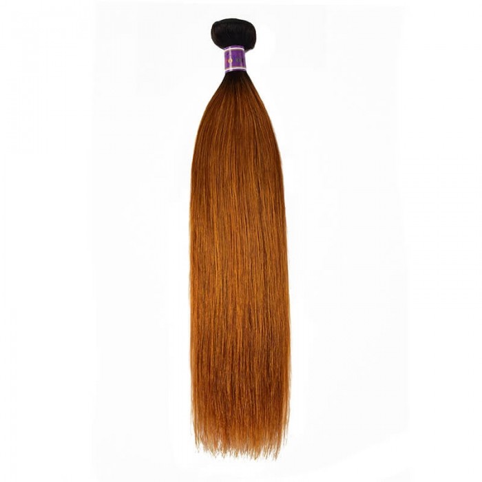 Incolorwig 1 Bundles Virgin #TB30 Straight Hair Bundles Human Hair Weave