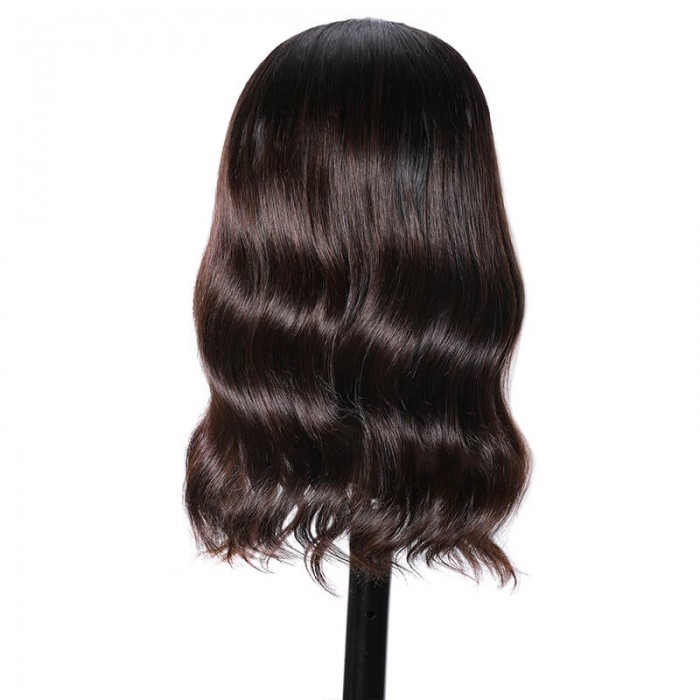 Incolorwig #T1B/4 Color Wigs 150% Density BOB Natural Wave Wigs Hairline Lace Part Wig