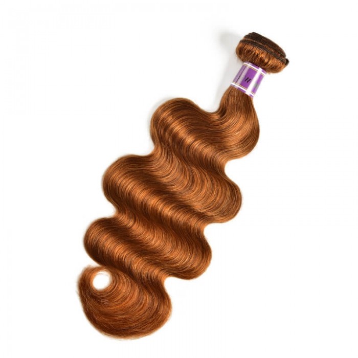 Incolorwig Gentle Human Hair Weave Novel Color #30 Body Wave Hair 1 Bundles