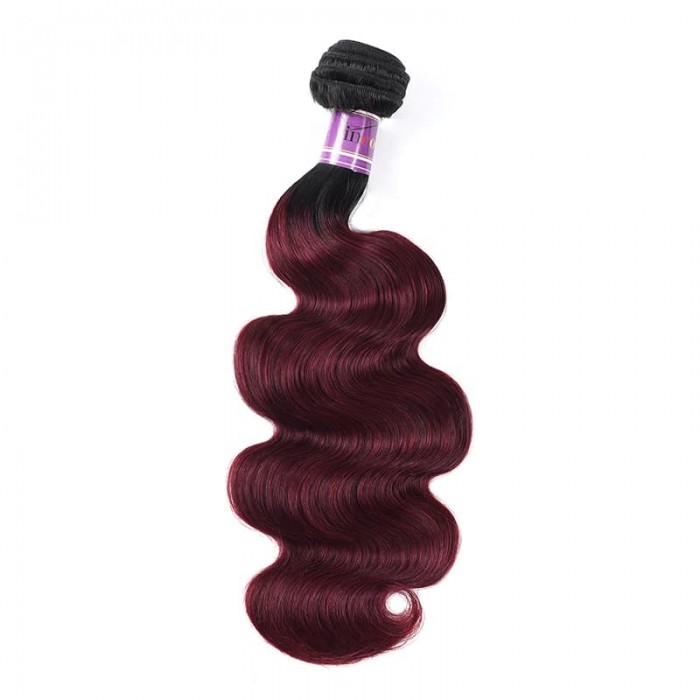 Incolorwig Pre-Colored Human Hair Weave #TB99J Body Wave Hair Bundles 1 Bundle Deals