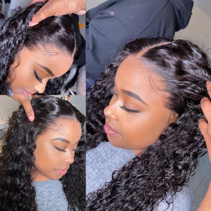 Incolorwig 100% Virgin Human Hair 13*4 Lace Frontal Wig Magic Deep Wave Wig For Black Women