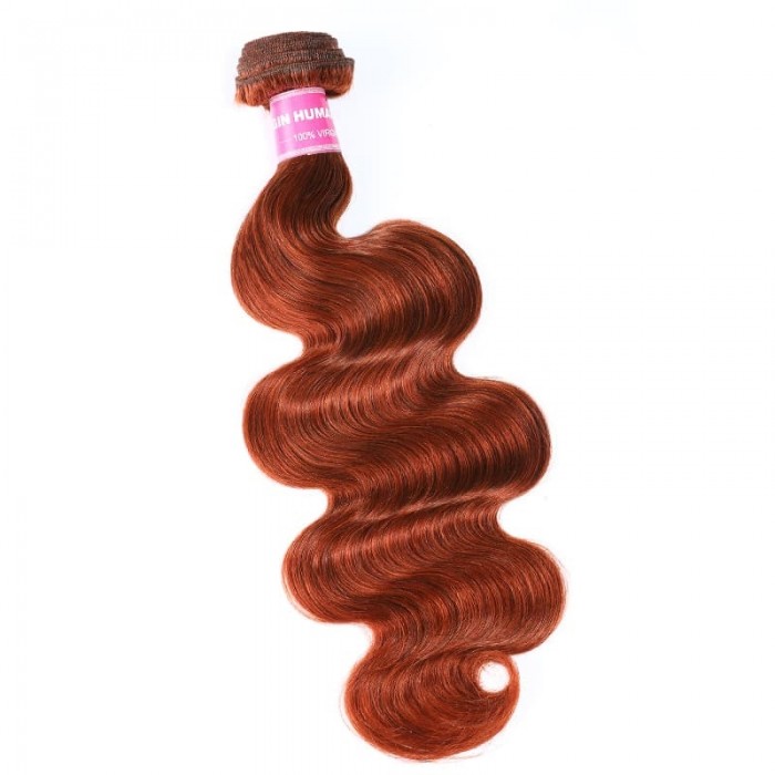 Incolorwig Elegant Human Hair Weave #350 Ginger Body Wave Hair Bundles 1 Bundle Deals