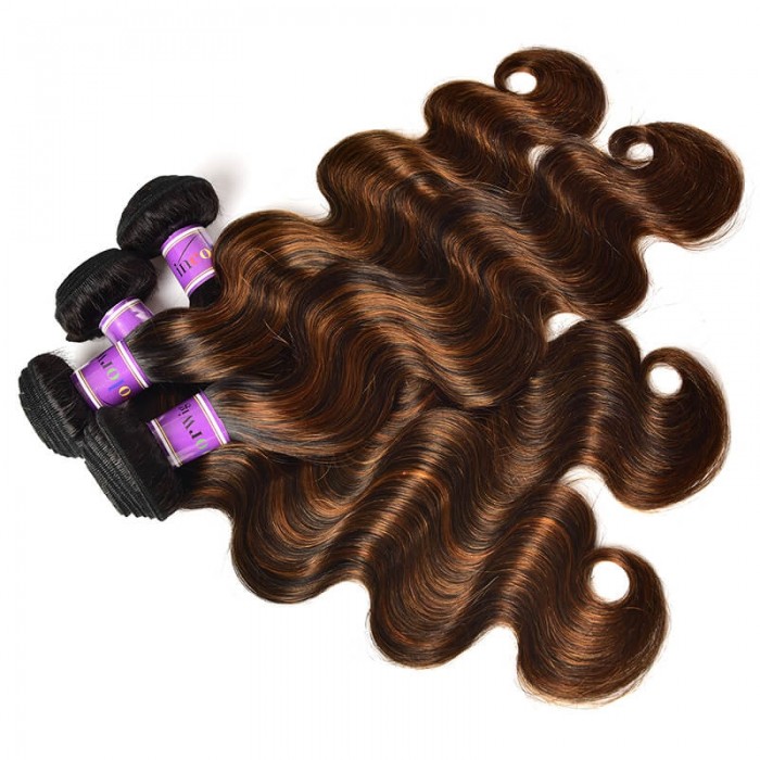 Incolorwig Virgin 4 Bundles Deals Peruvian Hair Weave #FB30 Body Wave Hair Weave