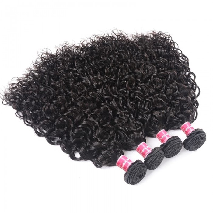 Incolorwig Special Brazilian Water Wave Unprocessed Virgin Human Hair Weave 4 Bundles