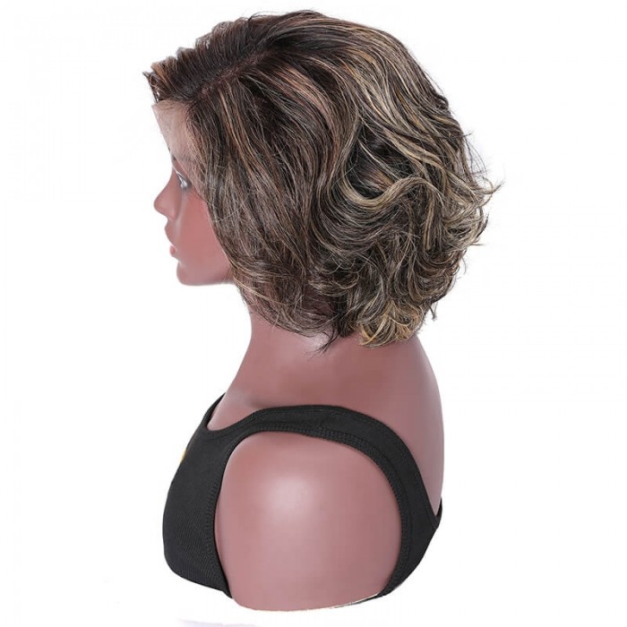 Incolorwig TP1B/27# Color Wigs 150% Density BOB Body Wave Wigs 13*4 Lace Front Wigs