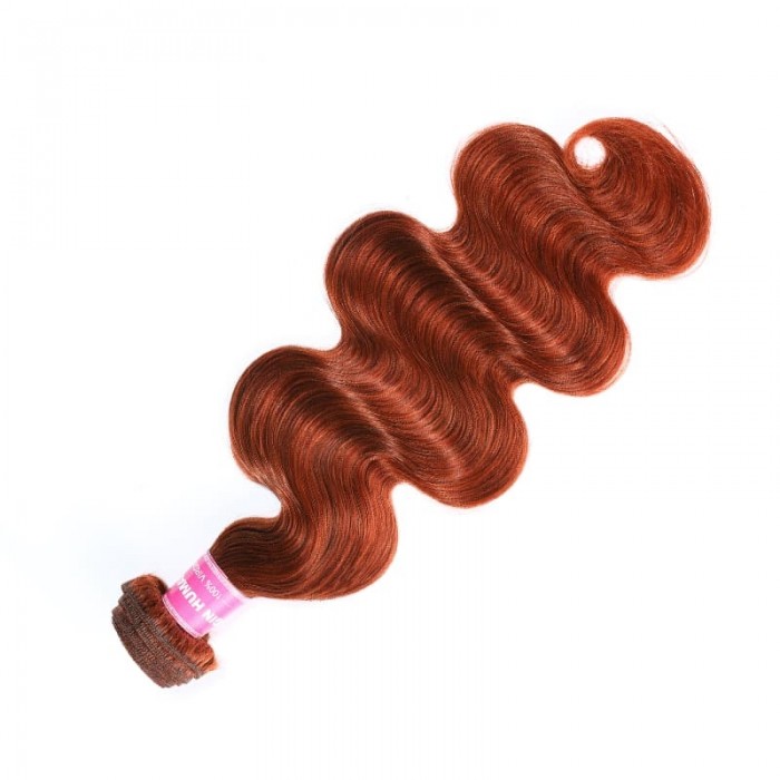 Incolorwig Elegant Human Hair Weave #350 Ginger Body Wave Hair Bundles 1 Bundle Deals