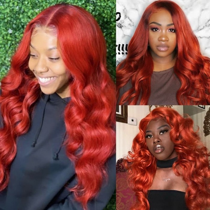 Incolorwig #350 Color Wigs 150% Density Body Wave Wigs Hairline Lace Part Wig