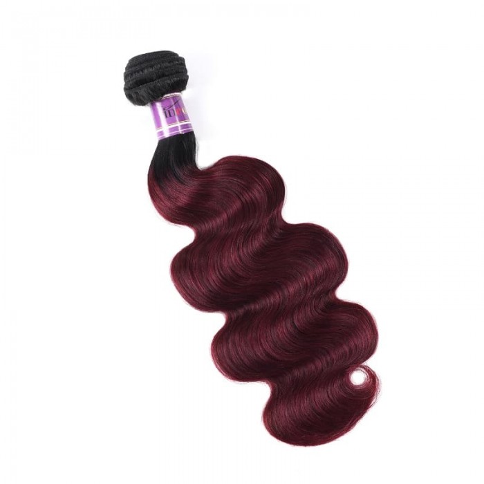 Incolorwig Pre-Colored Human Hair Weave #TB99J Body Wave Hair Bundles 1 Bundle Deals