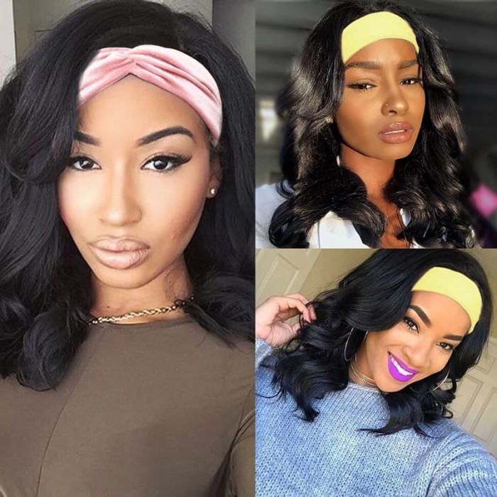 Incolorwig Short Cut Bob Wigs Body Wave Hair Wig For African American Women