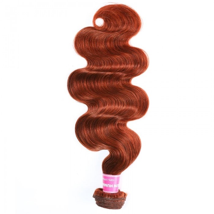 Incolorwig Elegant Human Hair Weave #350 Ginger Body Wave Hair Bundles 1 Bundle Deals