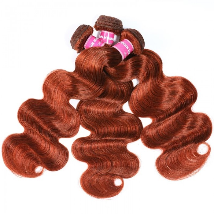 Incolorwig 7A #350 Body Wave Brazilian Human Hair Weave 3 Bundles