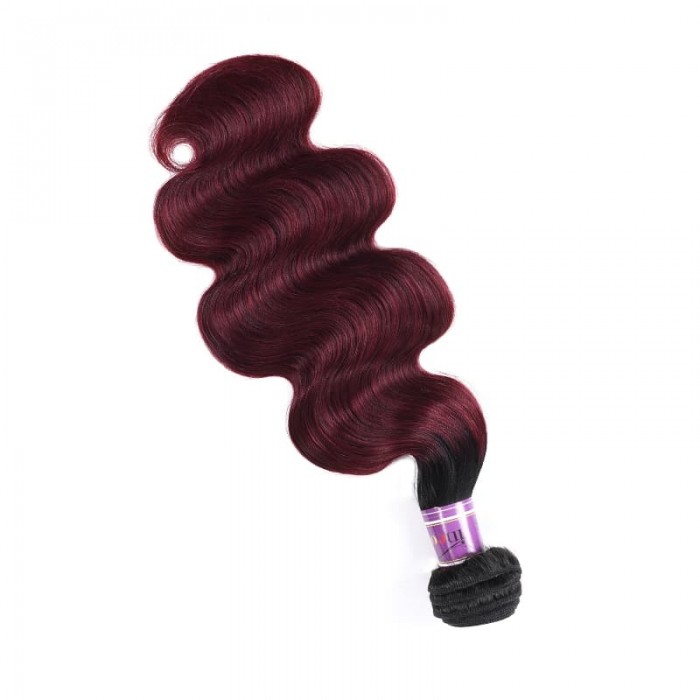 Incolorwig Pre-Colored Human Hair Weave #TB99J Body Wave Hair Bundles 1 Bundle Deals