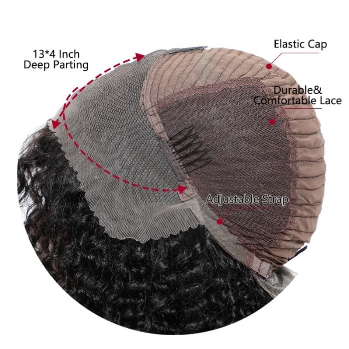 Incolorwig Best Quality Jerry Curly 13*4 Lace Frontal Wigs Natural Color Cut Bob Wigs Online Sale