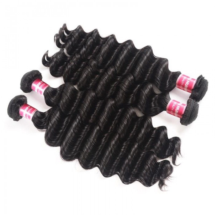 Incolorwig Loose deep Wave 100% Virgin Human Hair Weave 4 Bundles In Stock