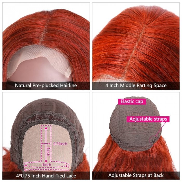 Incolorwig #350 Color Wigs 150% Density Body Wave Wigs Hairline Lace Part Wig