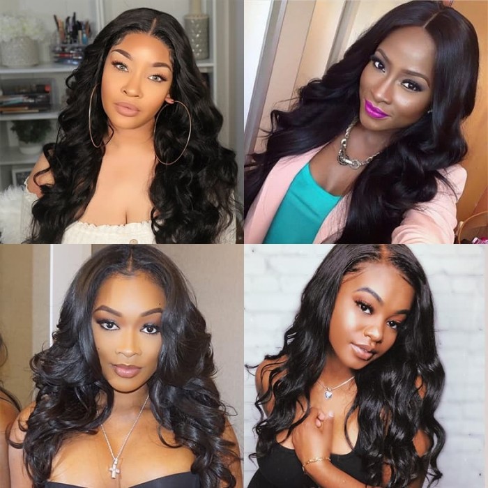 Incolorwig Brazilian Body Wave 4 Bundles Unprocessed Remy Hair Weave For Sale
