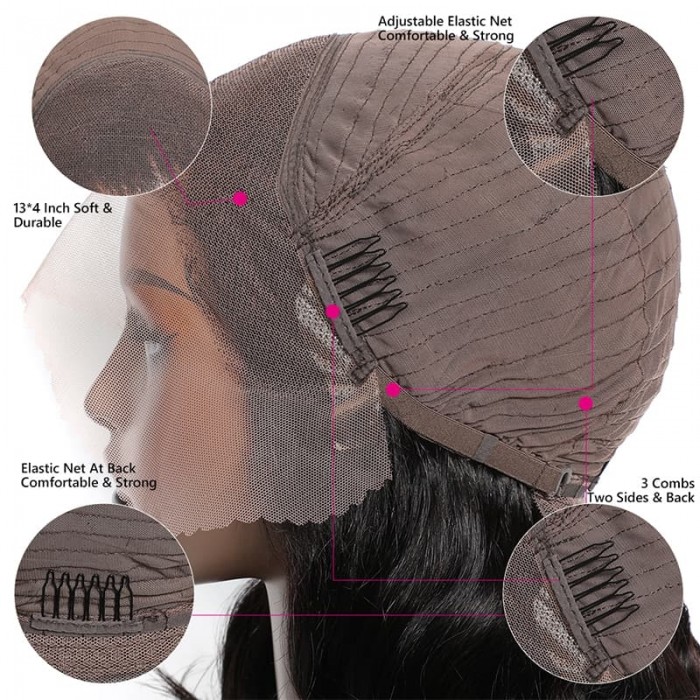 Incolorwig Natural Black Short Cut Bob Wig Fashion 13*4 Lace Front Wig 180% Density Black Wig