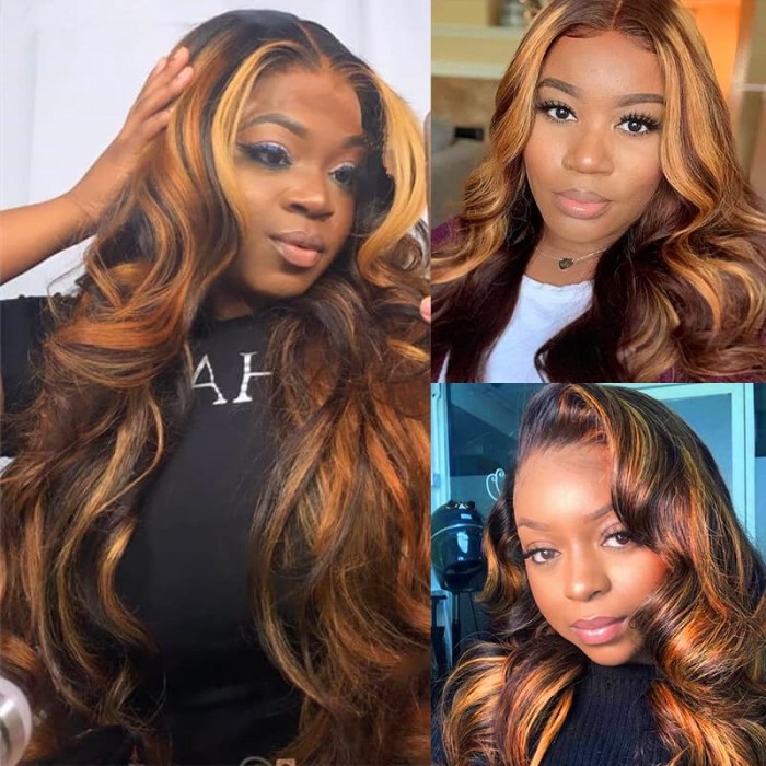 Incolorwig Superior Brazilian Human Hair Weave #FB30 Body Wave Hair 3 Bundles 