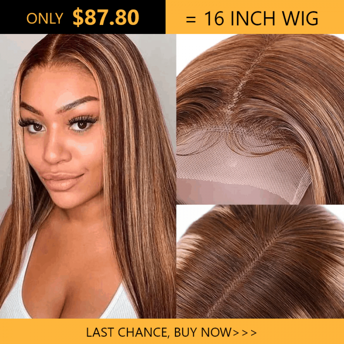 Incolorwig #TL/412 Color Wig 16 Inch Straight Lace Part Wig 10 Lots Only Human Hair Wigs