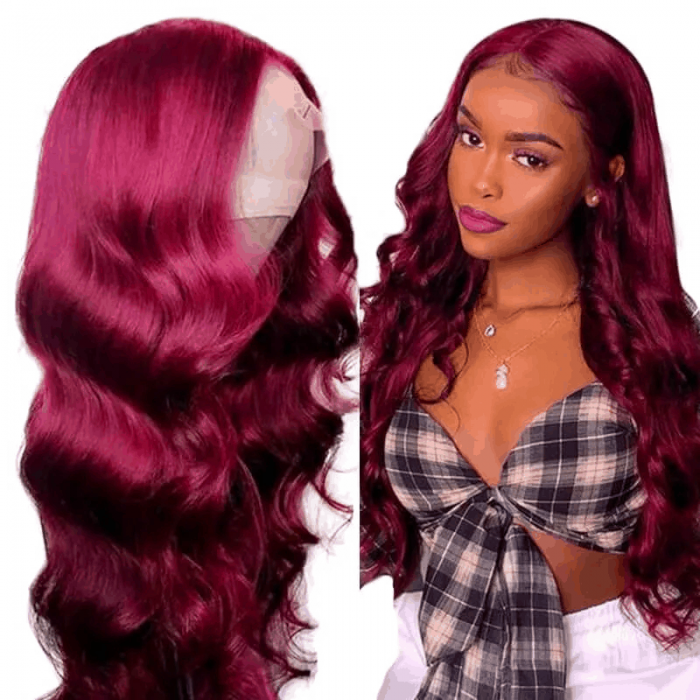 Incolorwig Brand Day FLASH SALE Burgundy Wigs Body Wave 14Inch Only 3 Lots