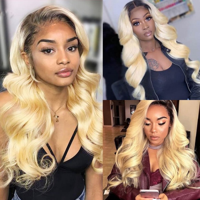 Incolorwig Trending Human Hair Weave #T1B613 Body Wave Hair Bundles 1 Bundle Deals