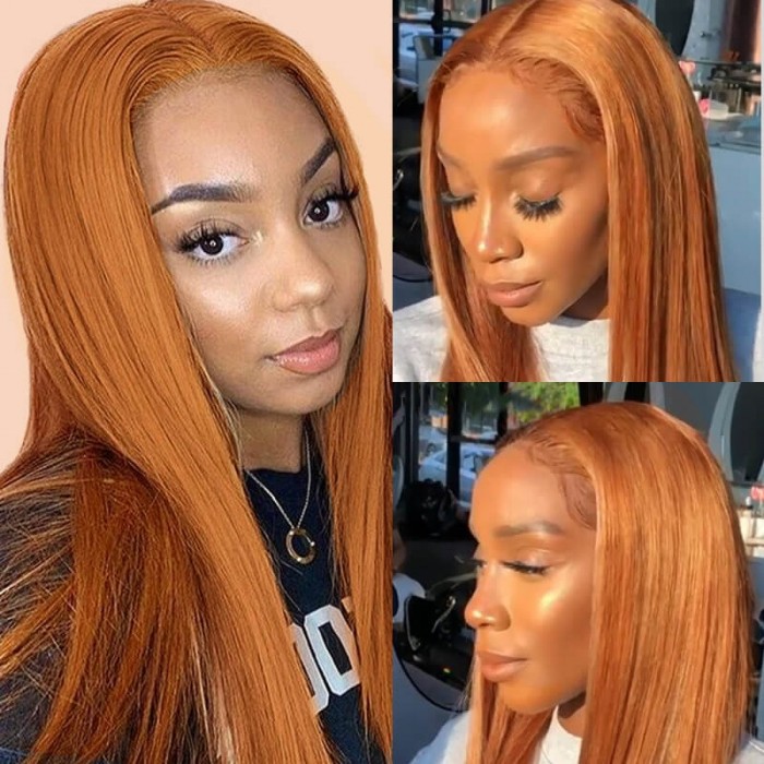 Incolorwig Pre-colored New Style #30 Pure Color Brazlian Straight Human Hair Weave 3 Bundles