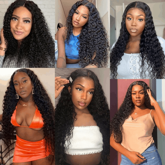 Incolorwig Glueless HD Lace Wigs 5x5 Lace Closure Curly Wave Hair Wigs 180% Hair Density
