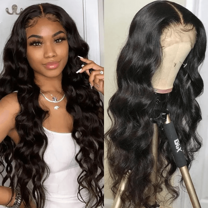Incolorwig 150% Density Remy Hair Body Wave 13×6 Swiss Lace Wig Pre-Plucked With Baby Hair