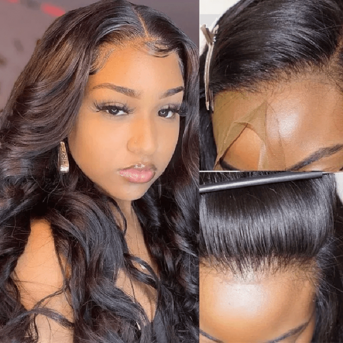 Incolorwig Best HD Transparent 13x6 Lace Frontal Wig Body Wave Hair Wig 180% Density