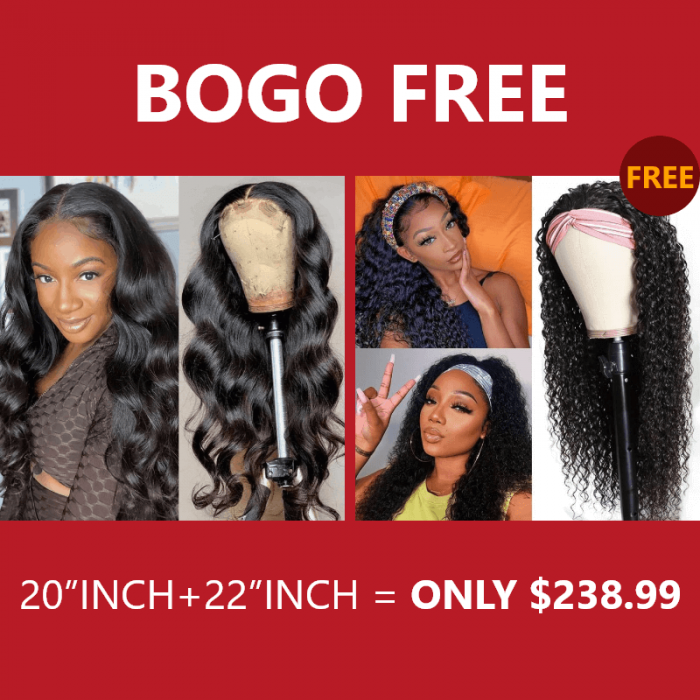 Incolorwig Body Wave Human Hair Wigs 150% Density Hairline Lace Wigs Jerry Curly Hair Headband Wigs Bogo Free